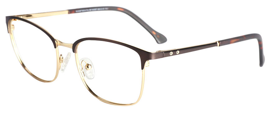 semi rimmed square glasses